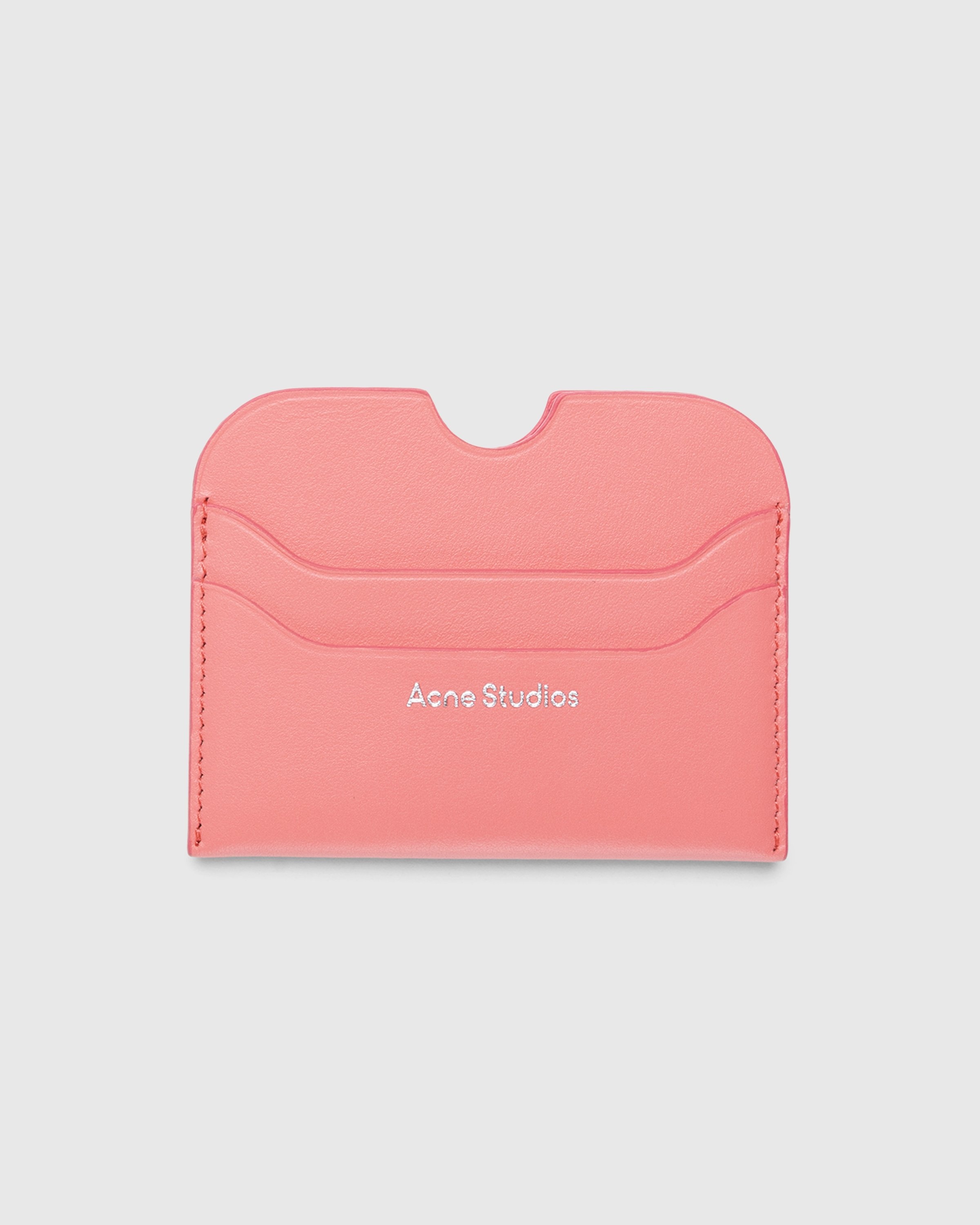 Acne Studios Leather Card Holder Electric Pink Highsnobiety Shop